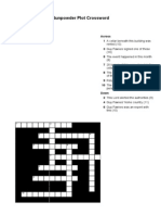 Gunpowder Plot Crossword