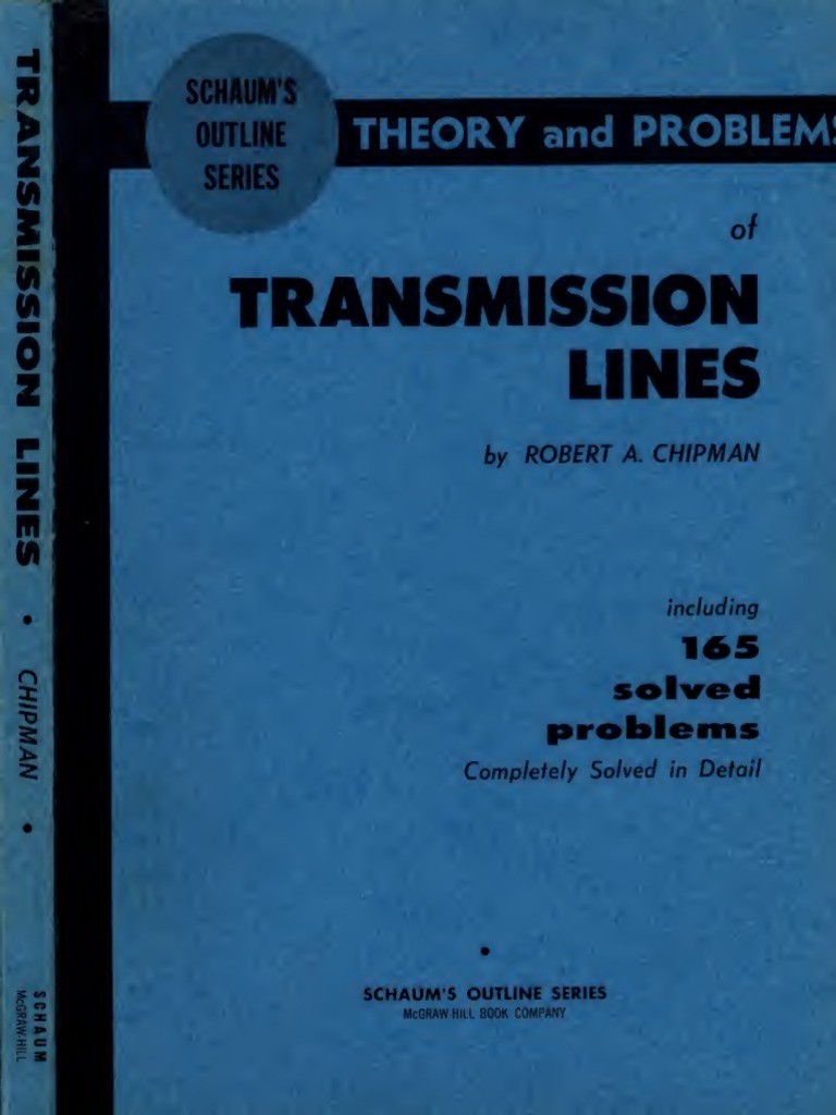 Chipman TransmissionLines Text | PDF | Transmission Line