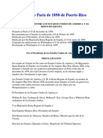 Tratado de París de 1898 de Puerto Rico PDF