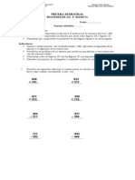 Prueba Semestral MATEMÁTICAS Tercero