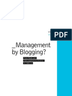 Virtual Identity AG: VI - Agenda Vol2: Management by Blogging?