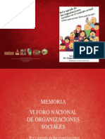 Memoria VI Foro Nacional de Organizaciones Sociales.pdf