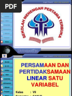 Download Persamaan dan Pertidaksamaan Linear Satu Variabelppt by 12ndhamster SN181873468 doc pdf