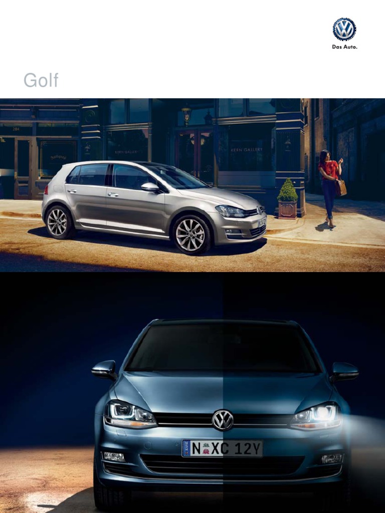 Volkswagen Golf Mark VII Brochure | PDF | Vehicle Parts | Mechanical  Engineering