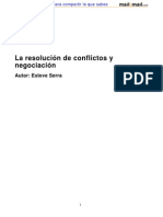 La Resolucion Conflictos Negociacion 11518 Completo