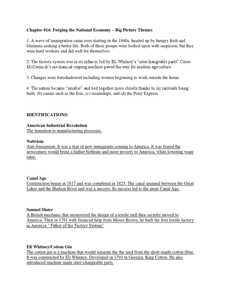 Chapter 14 Apush Study Guide Transcendentalism Abolitionism In