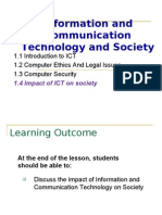 Information and Communication Technology and Society