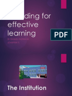 Providing For Effective Learning