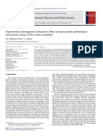 Experimental Investigation of Diameter Effect On Heat Transfer Performance PDF