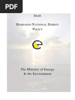 Download Barbados National Energy Policy  Draft December 2006 by Detlef Loy SN18190048 doc pdf