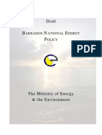 Barbados, National Energy Policy, Draft December 2006