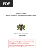 Download St Lucia National Energy Policy Draft August 2009 by Detlef Loy SN18190205 doc pdf