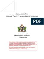 Download St Lucia National Energy Policy Draft August 2009 by Detlef Loy SN18190205 doc pdf