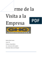 Informe de La Visita A La Empresa