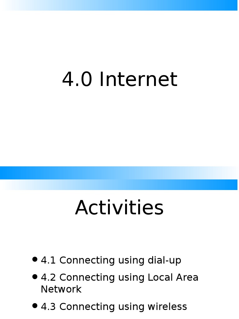 Internet Connection Methods and Tips | PDF | Computers