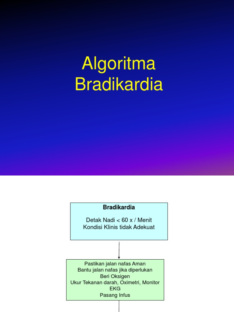 Algoritma Bradikardia | PDF