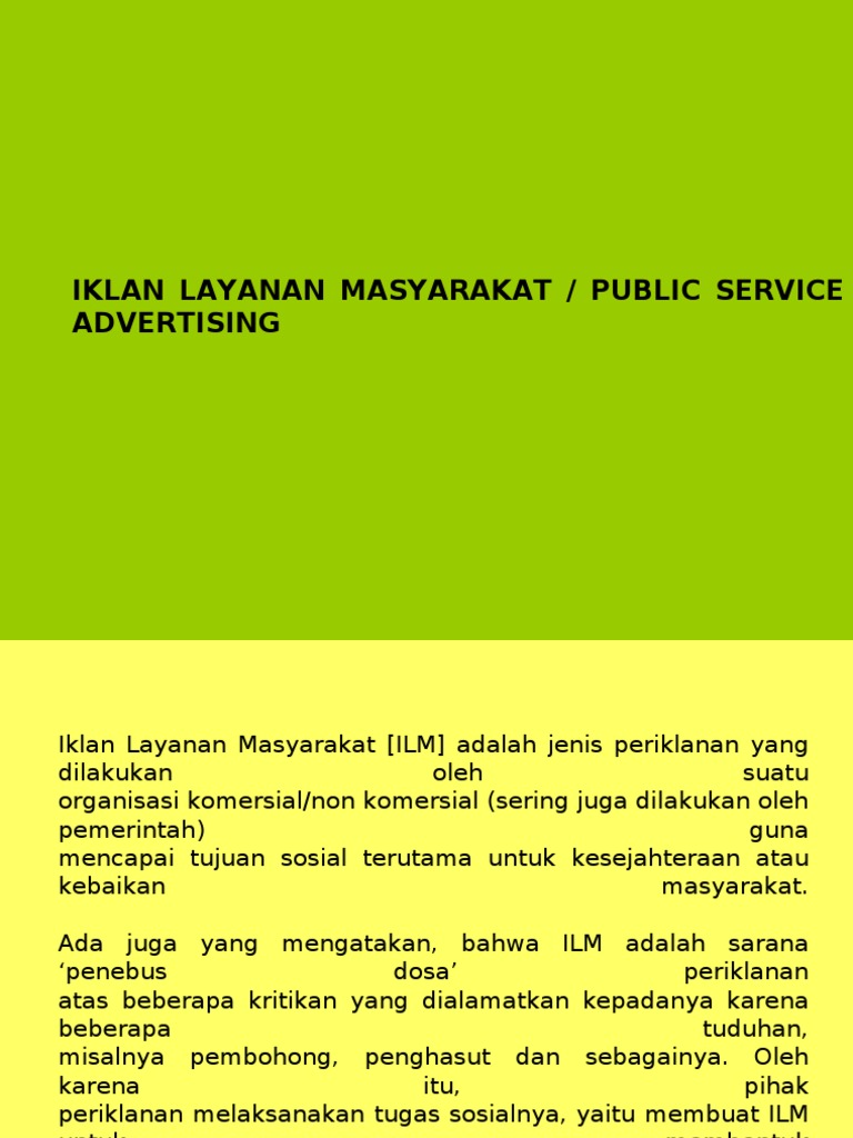 Iklan Layanan Masyarakat