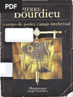 Campo Intelectual y Proyecto Creador, Bourdieu