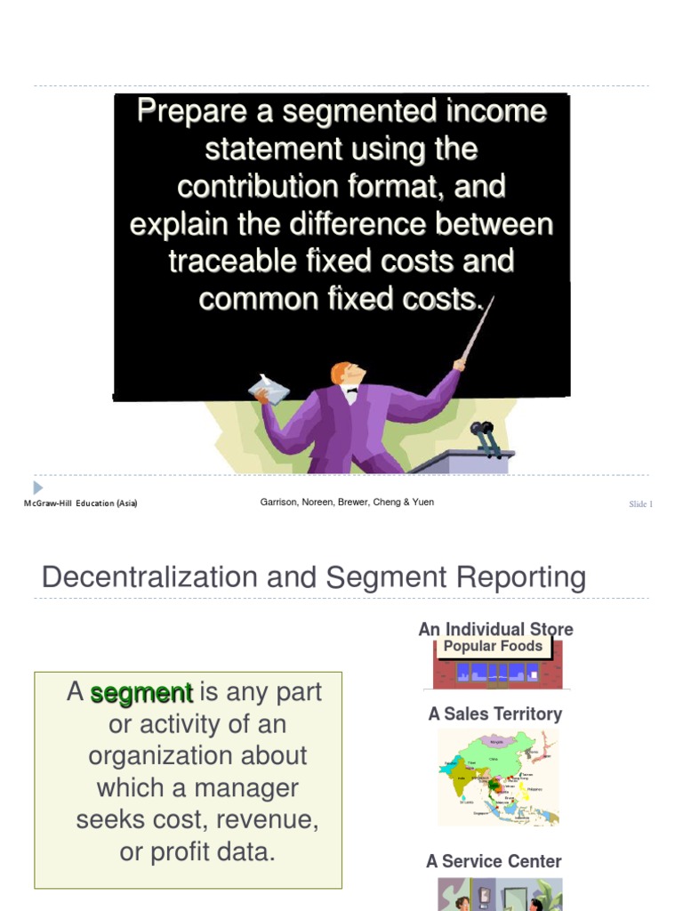 Contribution Format Segment Income Statement | PDF | Economics | Market ...