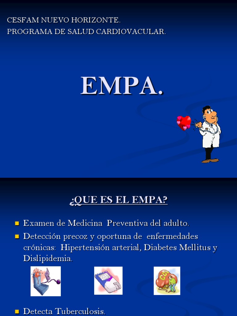 Examen EMPA: Salud Preventiva Adultos | PDF