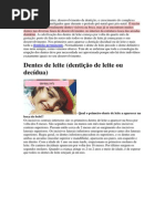 A formação dos dentes