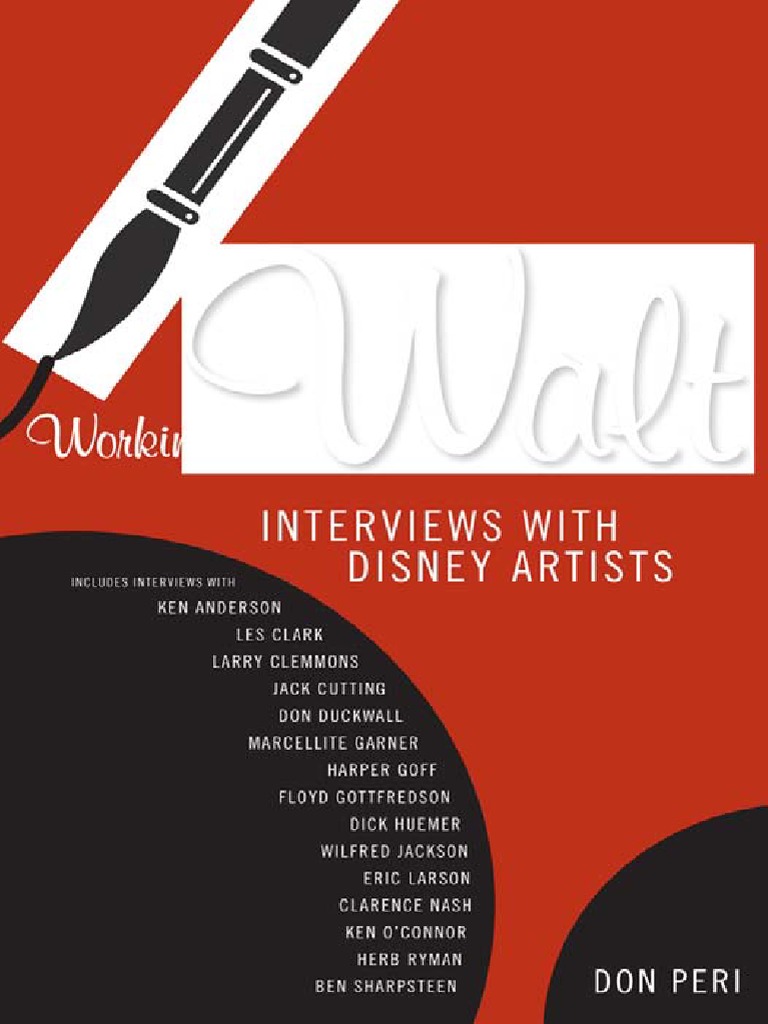 Working With Walt Interviews With Disney Artists Pdf Walt Disney