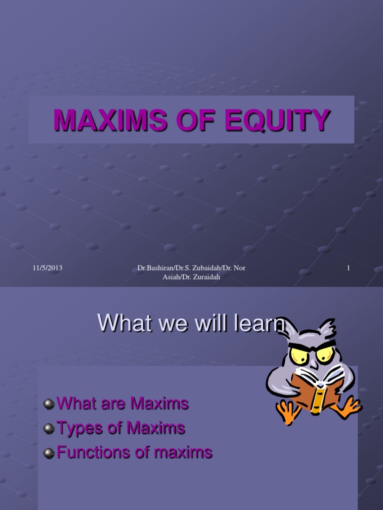 Maxims Of Equity Pdf : Maxims of equity – GSHXPQ
