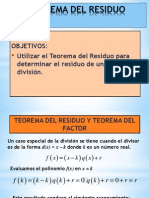 17.1.- Teorema Del Residuo y Del Factor