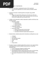 Biology Lab Report Writing Guide | PDF | Hypothesis | Experiment