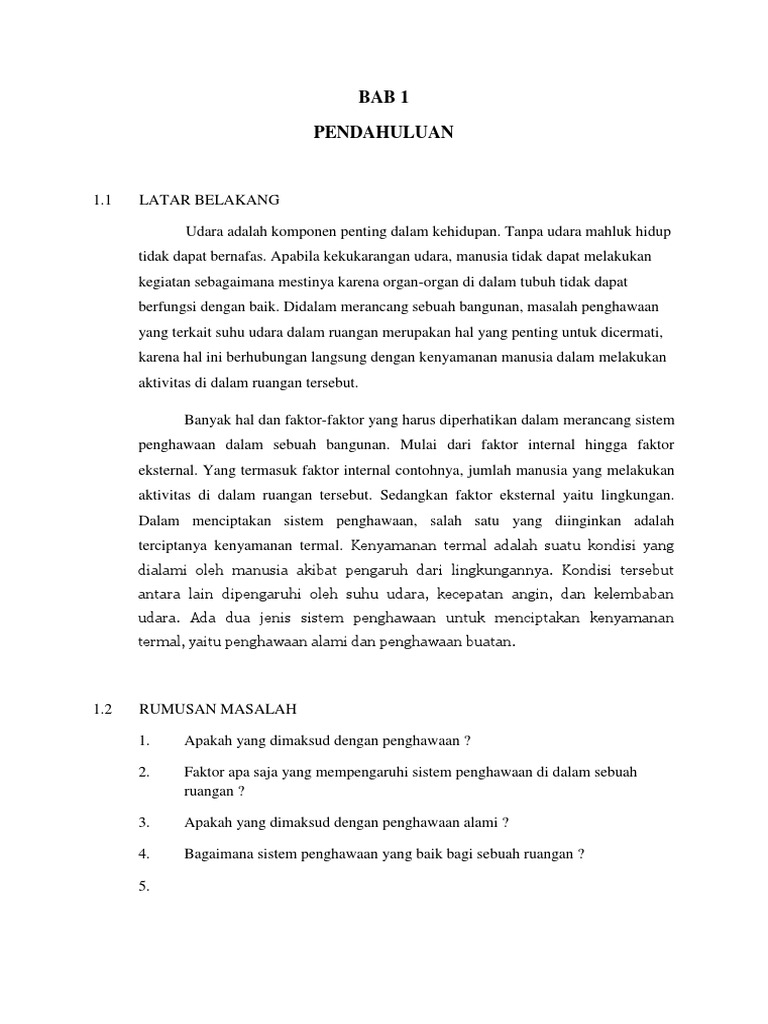 Penghawaan Alami
