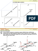 Resolution of A Force Into A Force and A Couple: F D A : HAU - CEA SY 2013 - 2014