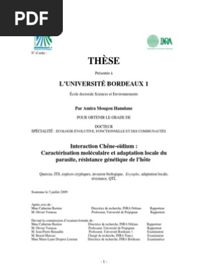Interaction Plante Et Parasite - 