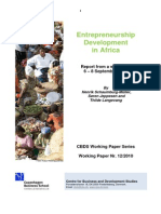 Entrepreuneurship Development in Africa