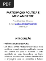 Participacao Politica e Meio Ambiente