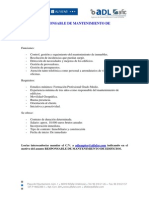 Oferta 6 Responsable de Mantenimiento de Edificios