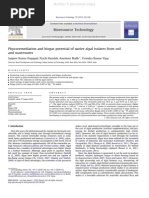Phycoremediation and biogas potential of native algal isolates from soil
and wastewater