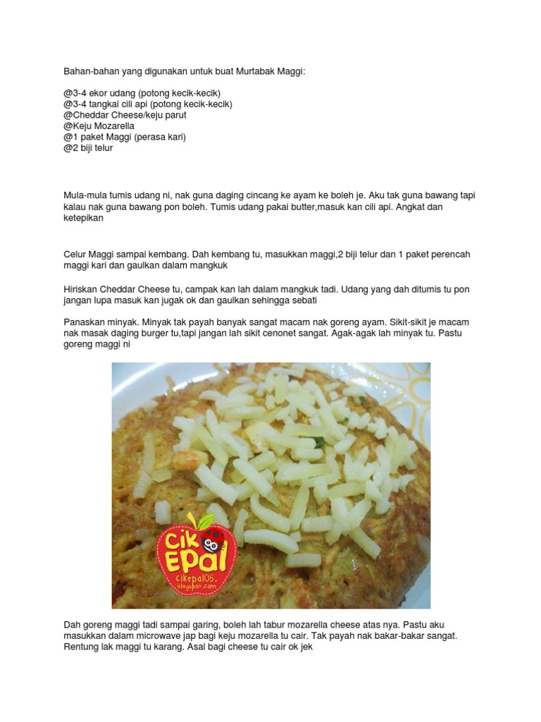 Murtabak Maggi Pdf