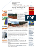 SiteBarra » Entulho do “Lixão Provisório” na Vila Vicente é retirado, mas o problema continua