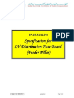 LV Distribution Fuse Board (Feeder Pillar) Kahramaa Specification