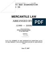 Commercial Law Suggested Answers (1990-2006), Word PDF