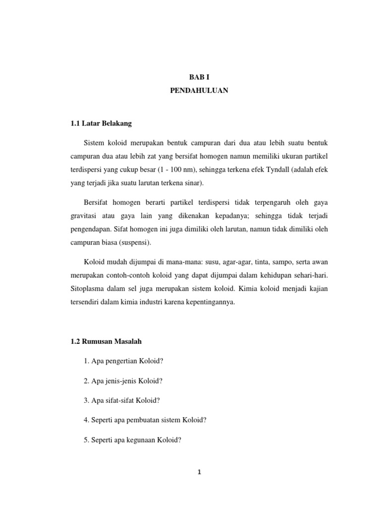 Makalah Koloid
