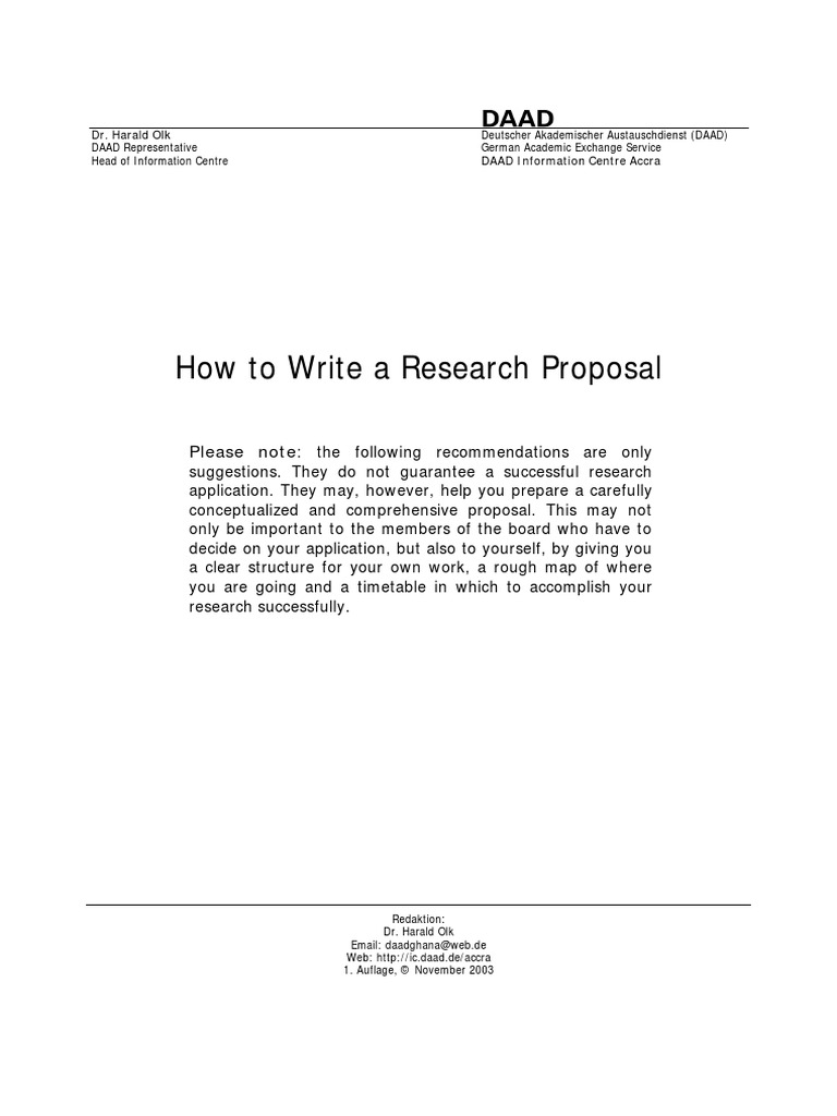 How To Write A Research Proposal PDF | PDF | Business