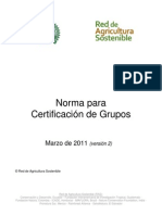 Rainforest Norma para Certificación de Grupos