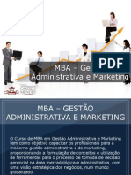 MBA - Gestão Administrativa e Marketing - Grupo Educa+ EAD