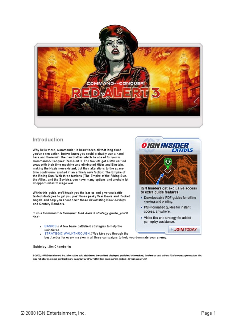 Red Alert 3 Strategy Guides , Empire Build Order Guide – COHMN