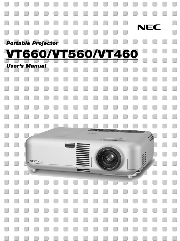NEC VT660 User Manual PDF | PDF | Electrical Engineering | Electronic ...
