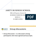 Amity Business School: MBA (All Programs), Semester III Business Communication DR Smrita Sinha