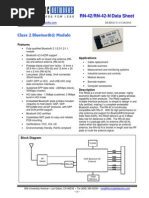 Datasheet rn-42