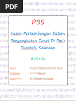 Folio Kesan Perkembangan Sistem Pengangkutan Darat 