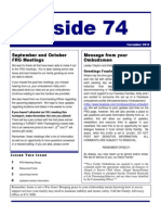 Inside 74: September and October FRG Meetings Message From Your Ombudsmen